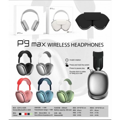 P9 Max wireless kablosuz kulaklik